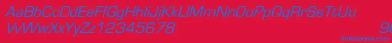 GardenwayoblNormal Font – Blue Fonts on Red Background