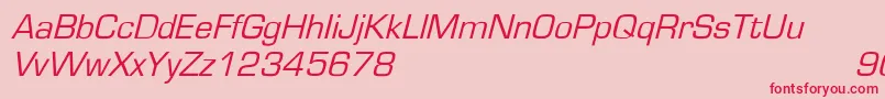 GardenwayoblNormal Font – Red Fonts on Pink Background