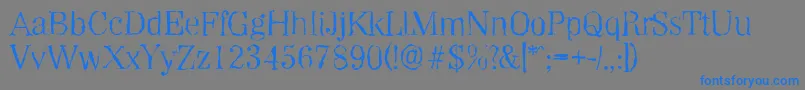 WichitarandomLightRegular Font – Blue Fonts on Gray Background