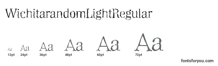 Размеры шрифта WichitarandomLightRegular