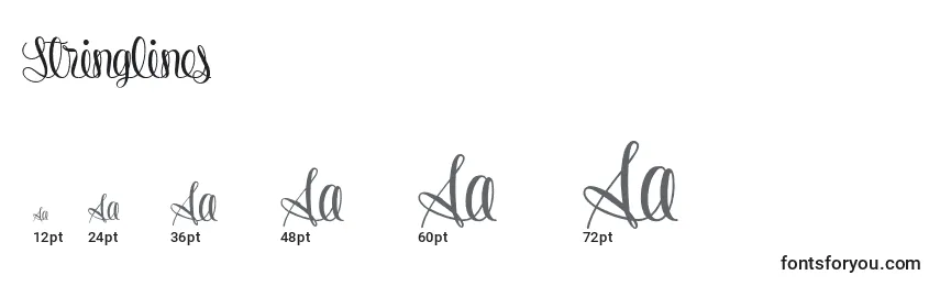 Stringlines (82515) Font Sizes
