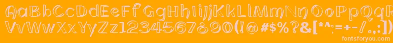 More about CloningWebfont Font CloningWebfont Font – Pink Fonts on Orange Background