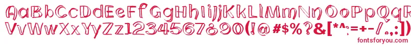 フォントCloningWebfont – 赤い文字