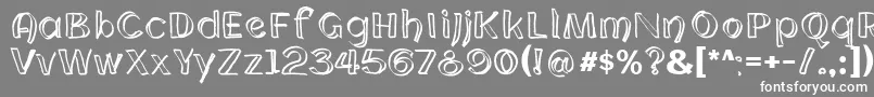 CloningWebfont Font – White Fonts on Gray Background