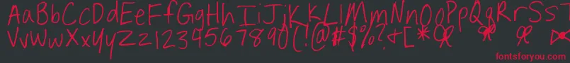 BaileyBowers Font – Red Fonts on Black Background