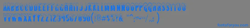 Almontesnow Font – Blue Fonts on Gray Background
