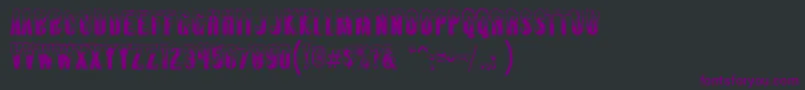 Almontesnow Font – Purple Fonts on Black Background