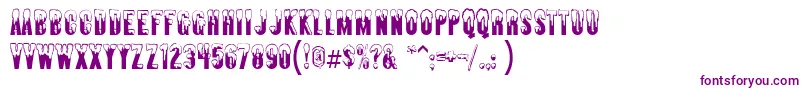 Almontesnow Font – Purple Fonts on White Background