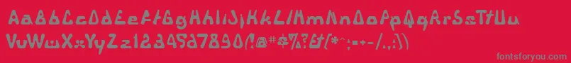 More about Triangul Font Triangul Font – Gray Fonts on Red Background