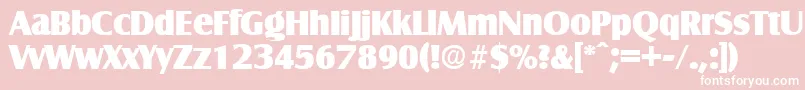 SalzburgExtrabold Font – White Fonts on Pink Background