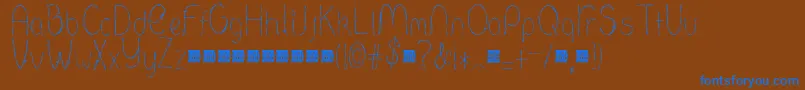 More about Barbed Font Barbed Font – Blue Fonts on Brown Background