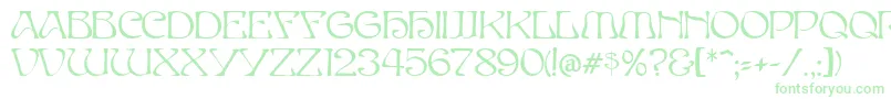 ElvesNormal Font – Green Fonts on White Background