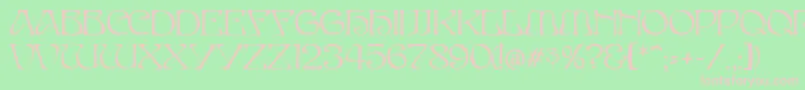 ElvesNormal Font – Pink Fonts on Green Background