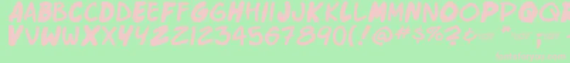 Enchilada Font – Pink Fonts on Green Background