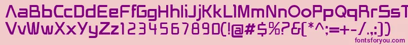HeliosRegular Font – Purple Fonts on Pink Background