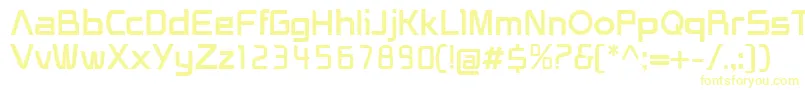 HeliosRegular-fontti – keltaiset fontit valkoisella taustalla