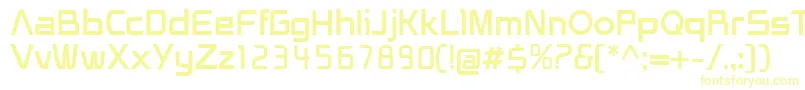 HeliosRegular Font – Yellow Fonts on White Background