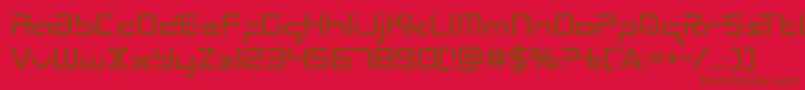 More about Radiospace Font Radiospace Font – Brown Fonts on Red Background