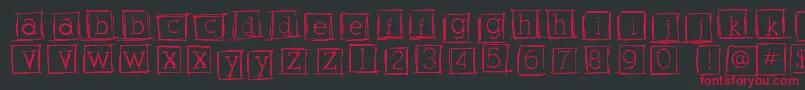 Alphabitssquared Font – Red Fonts on Black Background