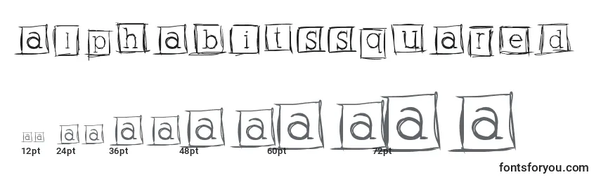 Alphabitssquared Font Sizes