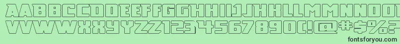 Więcej informacji o czcionce BroadDaylight Czcionka BroadDaylight – czarne czcionki na zielonym tle