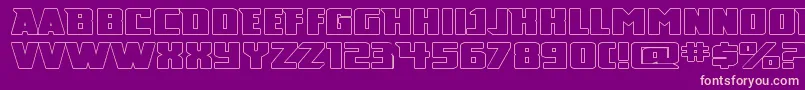 Police BroadDaylight – polices roses sur fond violet