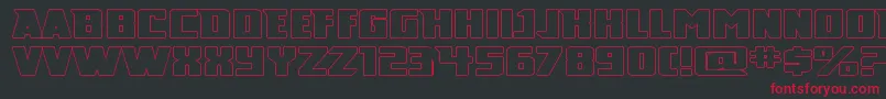 BroadDaylight Font – Red Fonts on Black Background