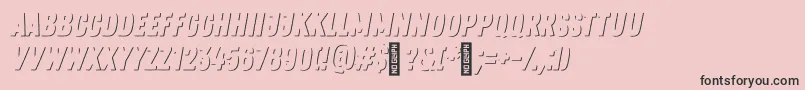 ZingrustdemoSh1 Font – Black Fonts on Pink Background
