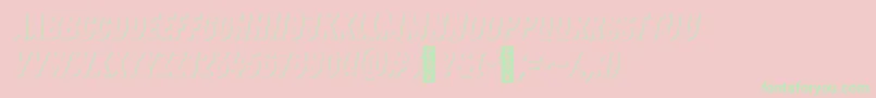 ZingrustdemoSh1 Font – Green Fonts on Pink Background