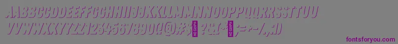 ZingrustdemoSh1 Font – Purple Fonts on Gray Background