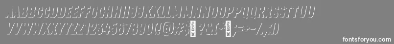 ZingrustdemoSh1 Font – White Fonts on Gray Background