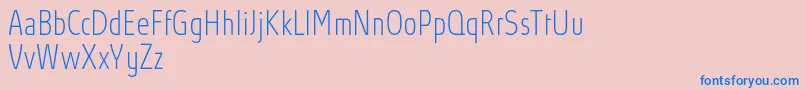AbsolutProThincondensed Font – Blue Fonts on Pink Background