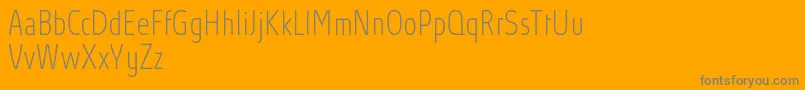 AbsolutProThincondensed Font – Gray Fonts on Orange Background