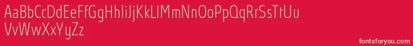 AbsolutProThincondensed Font – Green Fonts on Red Background