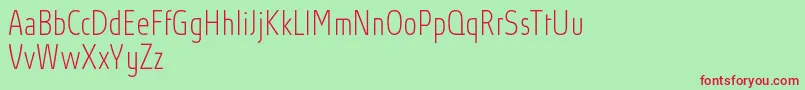 AbsolutProThincondensed Font – Red Fonts on Green Background