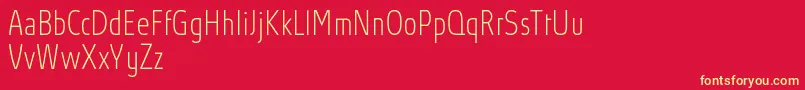 fuente AbsolutProThincondensed – Fuentes Amarillas Sobre Fondo Rojo