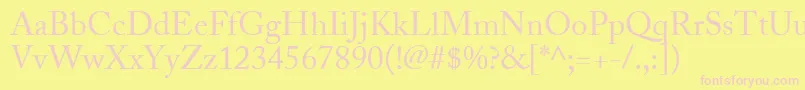Más sobre la fuente AdobeCaslonRegular fuente AdobeCaslonRegular – Fuentes Rosadas Sobre Fondo Amarillo
