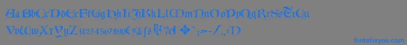 Weitere Informationen zur Lombardia-Schriftart Lombardia-Schriftart – Blaue Schriften auf grauem Hintergrund
