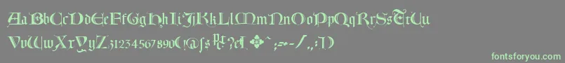 Lombardia Font – Green Fonts on Gray Background