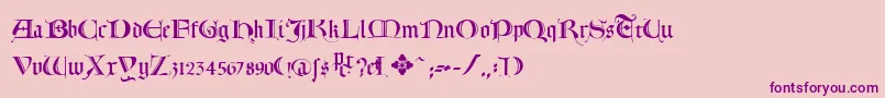 Lombardia Font – Purple Fonts on Pink Background