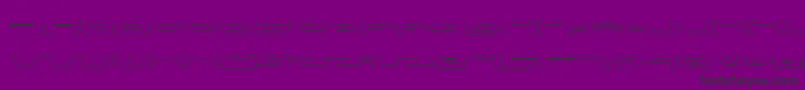 TaskforceOutline Font – Black Fonts on Purple Background