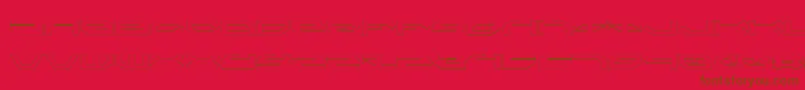 Fonte TaskforceOutline – fontes marrons em um fundo vermelho