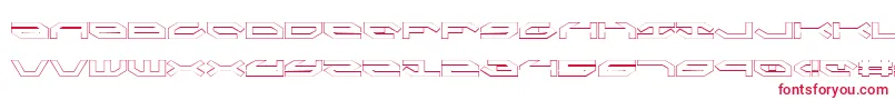 TaskforceOutline Font – Red Fonts on White Background