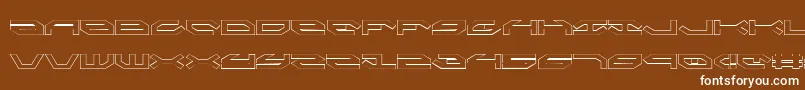 TaskforceOutline Font – White Fonts on Brown Background