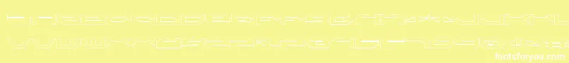 TaskforceOutline Font – White Fonts on Yellow Background
