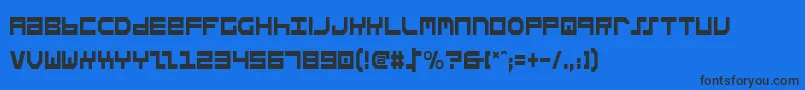 StuntmanCondensed Font – Black Fonts on Blue Background