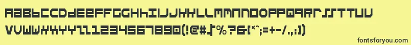 StuntmanCondensed Font – Black Fonts on Yellow Background
