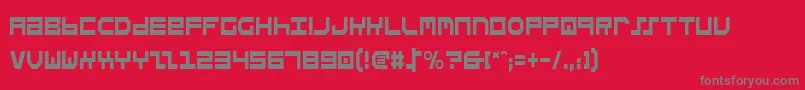 StuntmanCondensed Font – Gray Fonts on Red Background