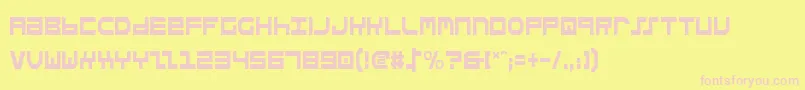 StuntmanCondensed Font – Pink Fonts on Yellow Background
