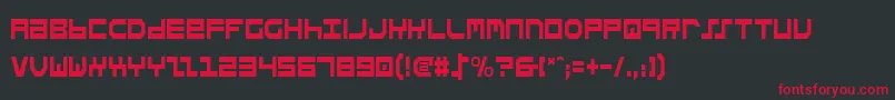 StuntmanCondensed Font – Red Fonts on Black Background